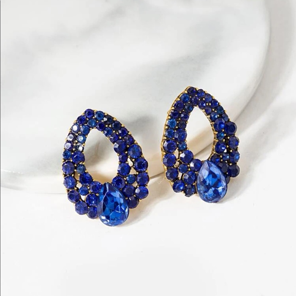 5/$35✨Luxe Gems Collection✨ Exquisite Blue Gemstone Decor Rhinestone Sapphire 💎 - Picture 10 of 11